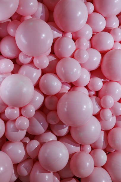 istock Pink Balloon Background with Various Sizes, Festive and Airy Celebration Scene 2197871912