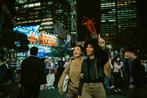 istock Female friends visiting Tokyo 2197874612