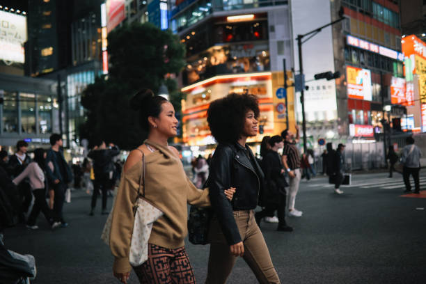istock Young female friends visiting Tokyo 2197875988