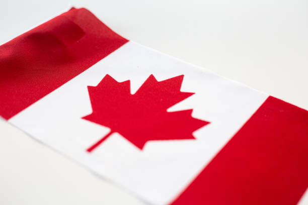 istock Canadian Flag on white background. 2197877233