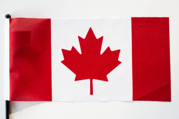 istock Canadian Flag on white background. 2197877253