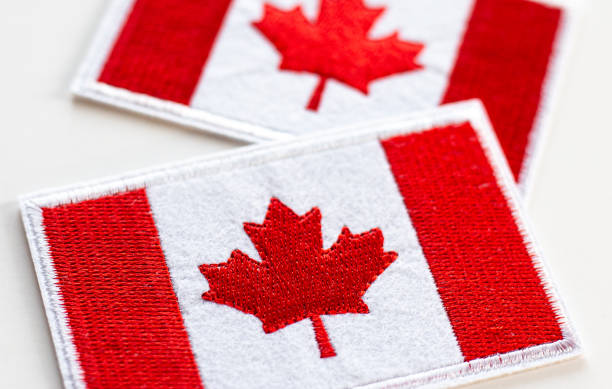 istock Embroidered Canadian Flag 2197877278