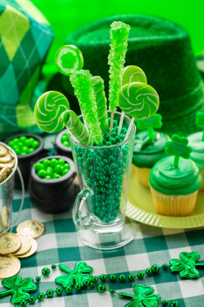 istock St. Patricks Day party with green cupcakes and candy 2197880033