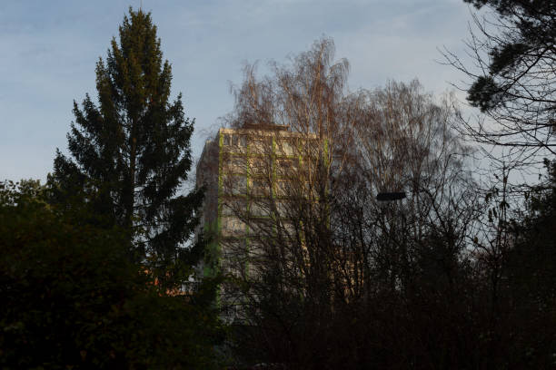 istock A blurry image depicting trees and a building in the background 2197881905