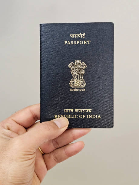istock Indian Passport - Indian visa-travel document 2197890310