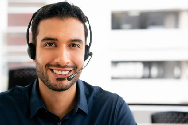 istock Portrait of a customer service representative working at a call center 2197896566