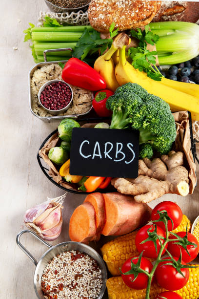 istock Different types of high carbohydrate food. 2197906179