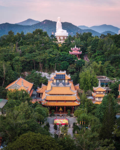istock Kim Than Phat To Buddha statue on mountain by Long Son pagoda 2197906229