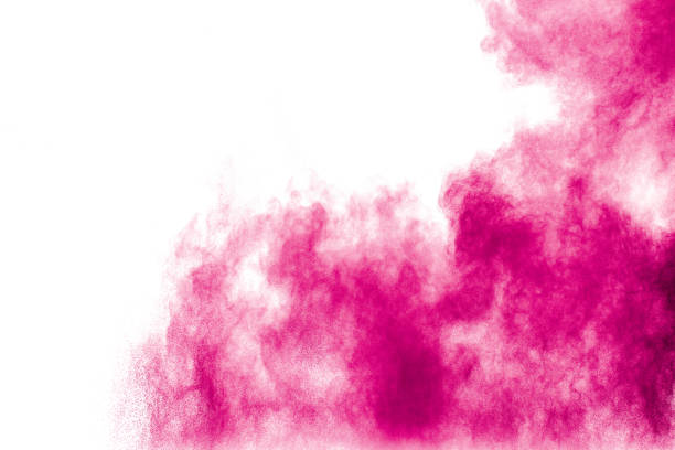istock Pink powdery substance in the air 2197906268