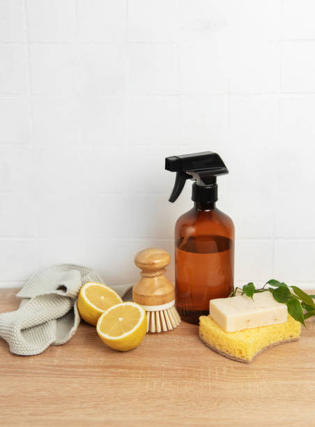 istock Natural cleaning products and tools promoting a zero waste lifestyle 2197913505