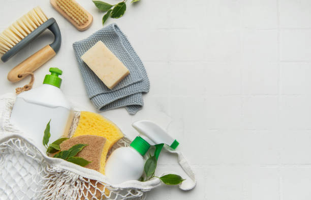 istock Eco friendly cleaning products with natural ingredients 2197913507