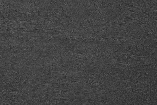 Texture of black plaster. Abstract construction background.