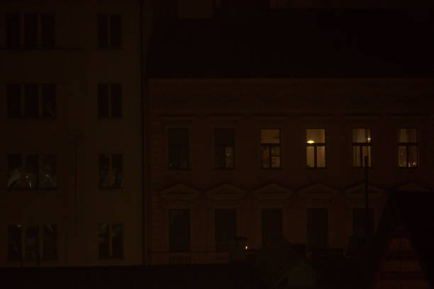 istock A captivating and beautiful night scene of illuminated building windows at dusk 2197927738