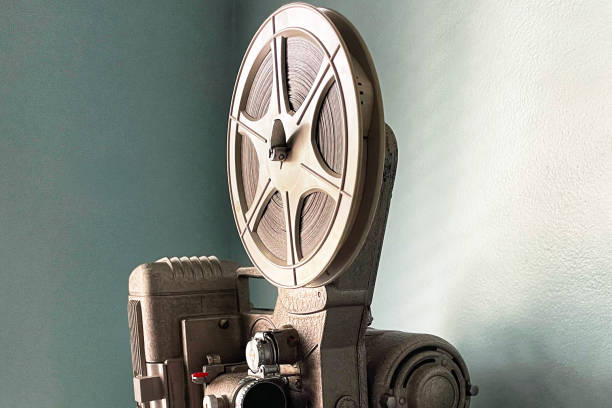 Old retro movie projector vintage