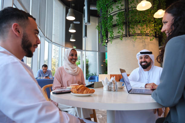 istock Business professionals planning in meeting at cafe 2197933733