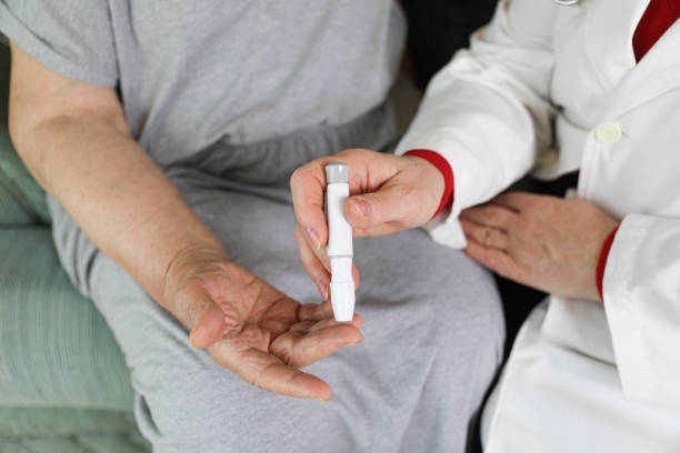istock Blood Sugar Measurement Procedure 2197940539