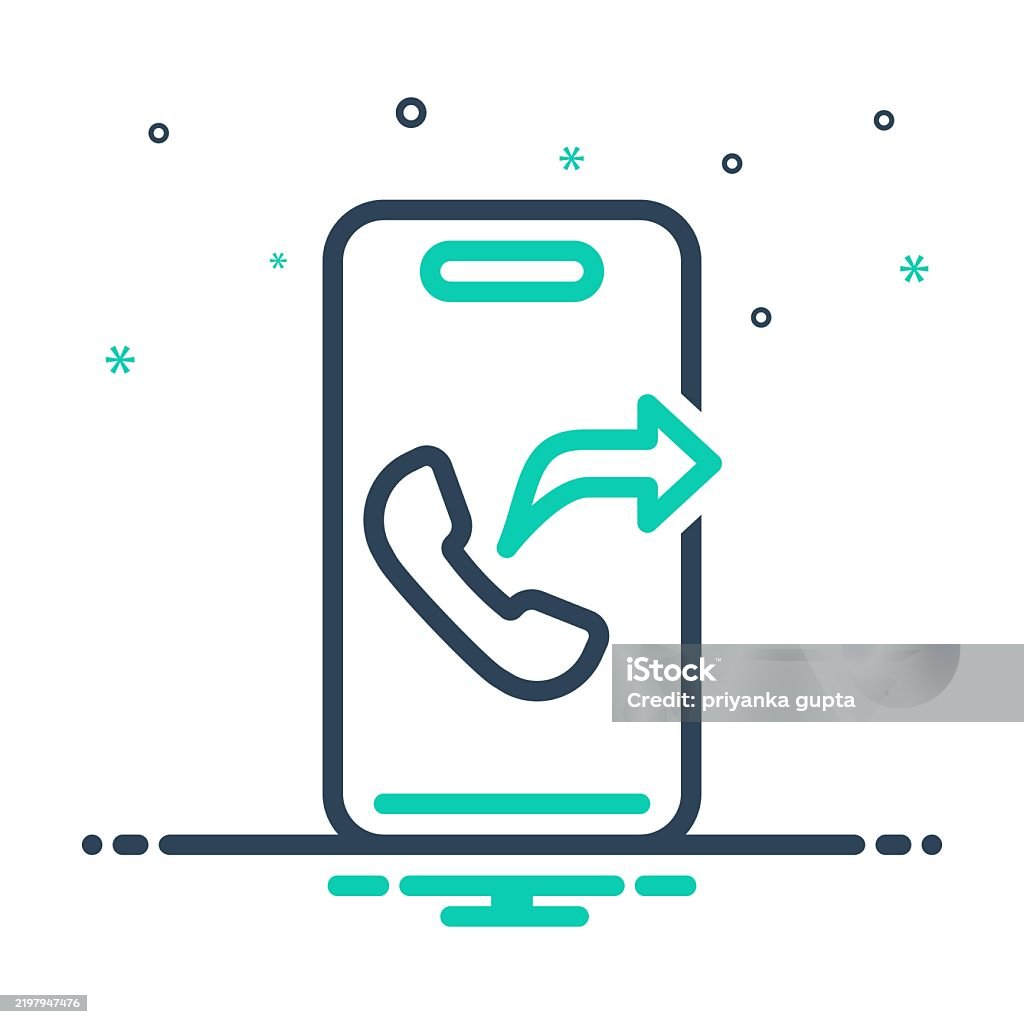 Call Overflow Vector Call Forward Stock Illustration - Download Image Now - Communication ...