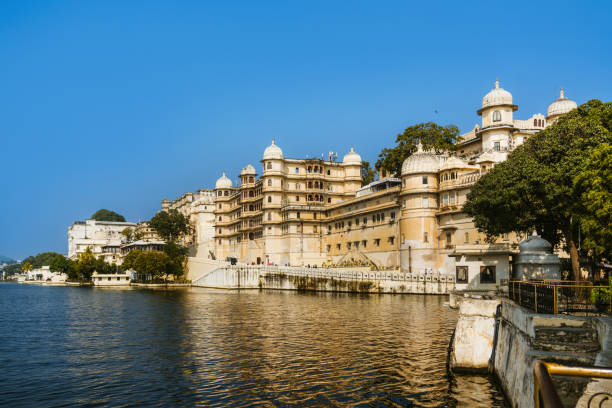 istock City Palace in Udaipur Overlooking Lake with Blue Sky 2197949802