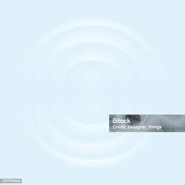 Water Riffle Effect Vector Water Ripple Effect Top View Realistic Caustic Drop Or Sound Wave ...