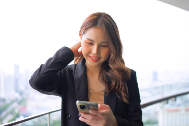 istock Businesswoman take a break at hotel. 2197966581