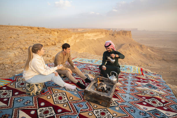 istock Afternoon tea in Arab style, Edge of the World 2197967864