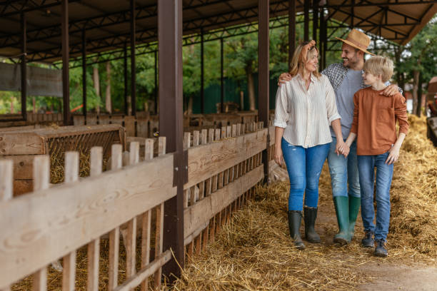 istock Family Enjoying Time Together on a Farm 2197970070