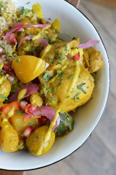 Chicken tagine with lemon and olives