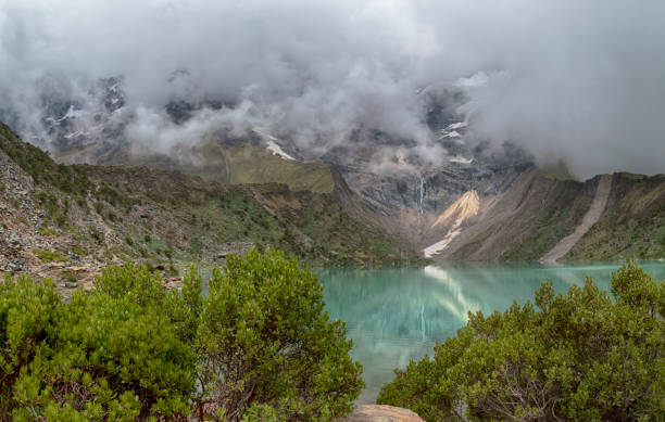 istock Misty mountain view over humantay lagoon 2197973715