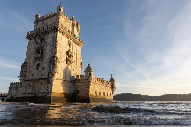 istock Belem tower at early golden hour 2197975879