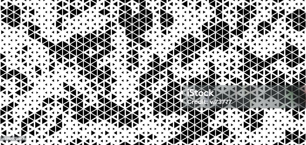 Seamless Halftone Triangle Pattern Random Vector Noise Texture Stock ...