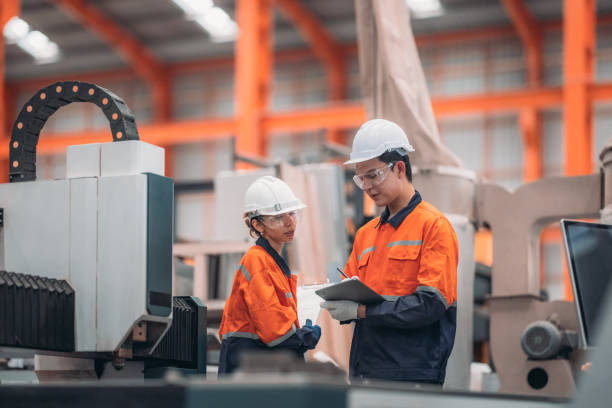 istock Technical Review at Metal Sheet Factory 2197982202