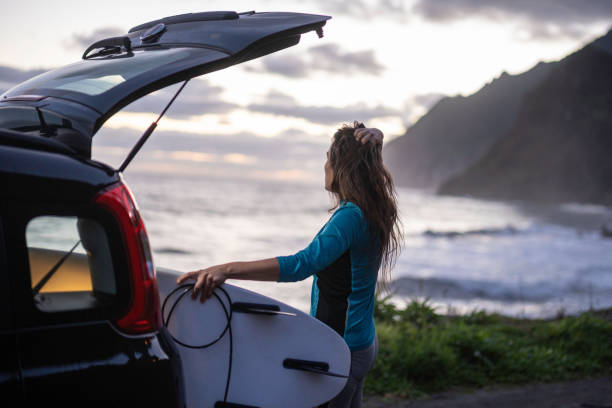 istock Surfer Goes Surfing at Dawn. These Are My Waves 2197983963