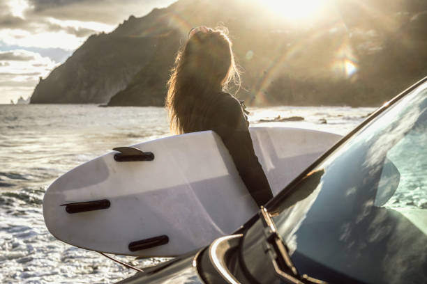 istock Surfing at sunrise. My escape. 2197983985