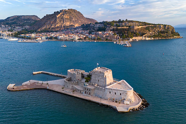 Bourtzi Fortress in Nafplio, Greece.