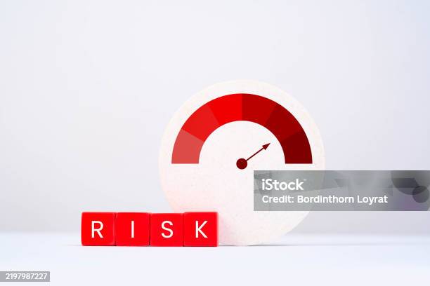 Image Showing Risk A Visual Representation Of Risk Measurement Featuring A Gauge And ...