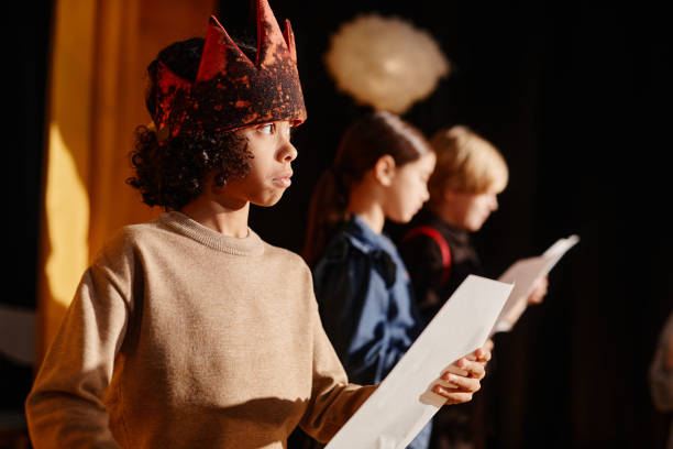 istock Performing in School Play with Medieval Costume 2197989667