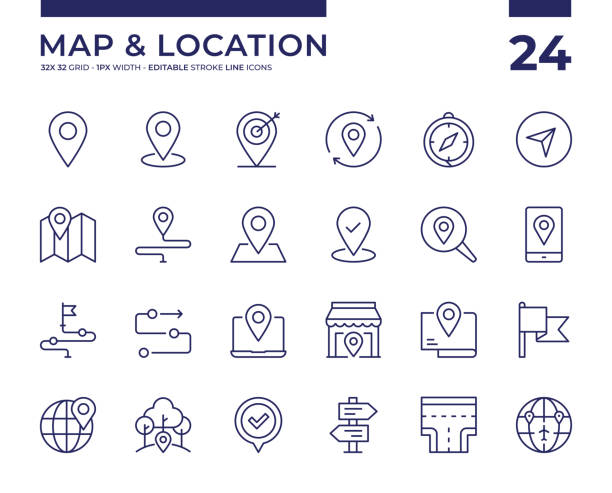 Editable Stroke Vector Line Icon Set