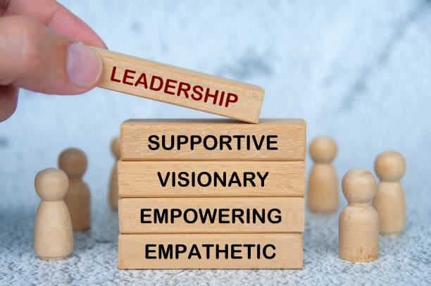 istock LEADERSHIP, SUPPORTIVE, VISIONARY, EMPOWERING and EMPATHETIC text on wooden blocks. Leadership concept. 2197991177