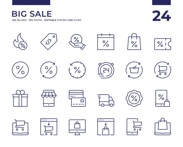 ilustraciones, imágenes clip art, dibujos animados e iconos de stock de big venta - precio