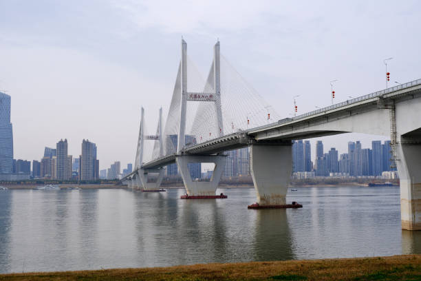 istock Second Wuhan Yangtze River Bridge in Wuhan city 2198000020
