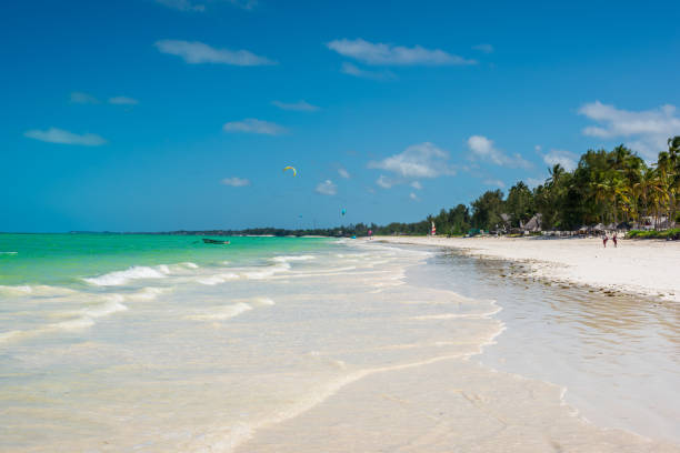 istock Tropical beach under the sun, Zanzibar, Tanzania 2198001723