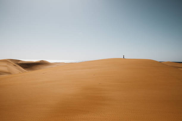 istock desert with a happy woman 2198004073