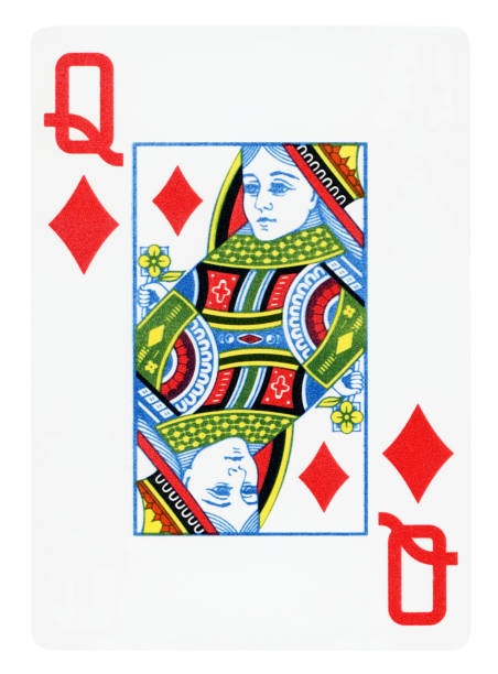 istock Queen Of Diamonds playing card - Isolated 2198004101