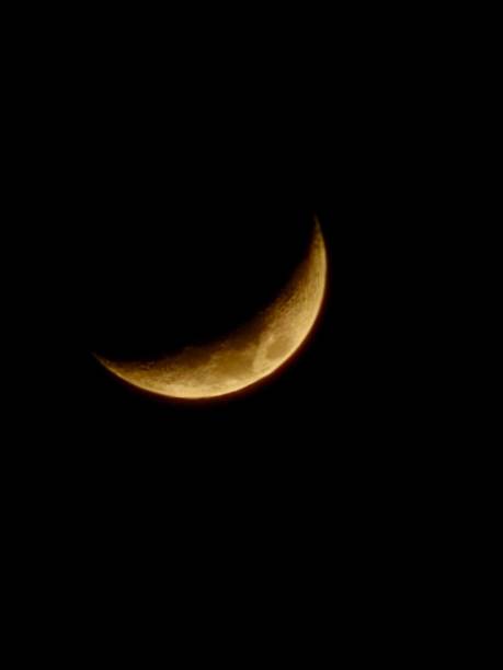 Detailed photo of the moon in a night's sky.