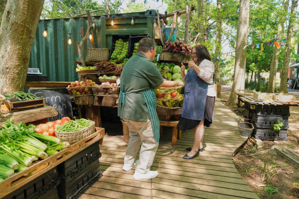 istock Disabled people at farmers market 2198008336