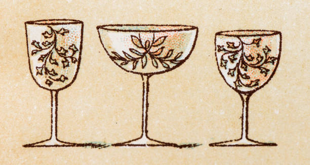 19th Century crockery and glassware: Glasses