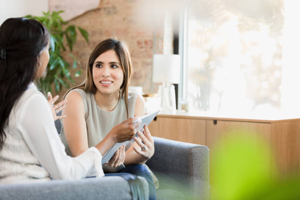 istock Two Women Discussing Ideas and Plans, Casual Meeting 2198014665