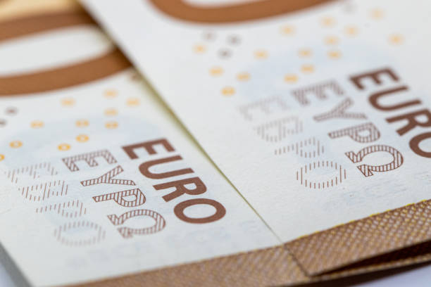 istock Close-up of Euro Banknote Details 2198016493