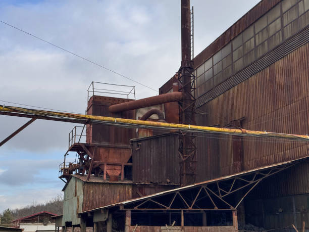 istock Rusted Industrial Facility with Metal Cladding 2198022605