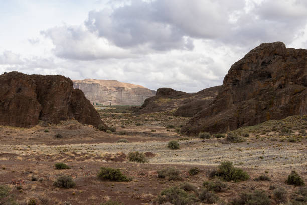 istock Panoramic view of red sandstone landscape 2198026722